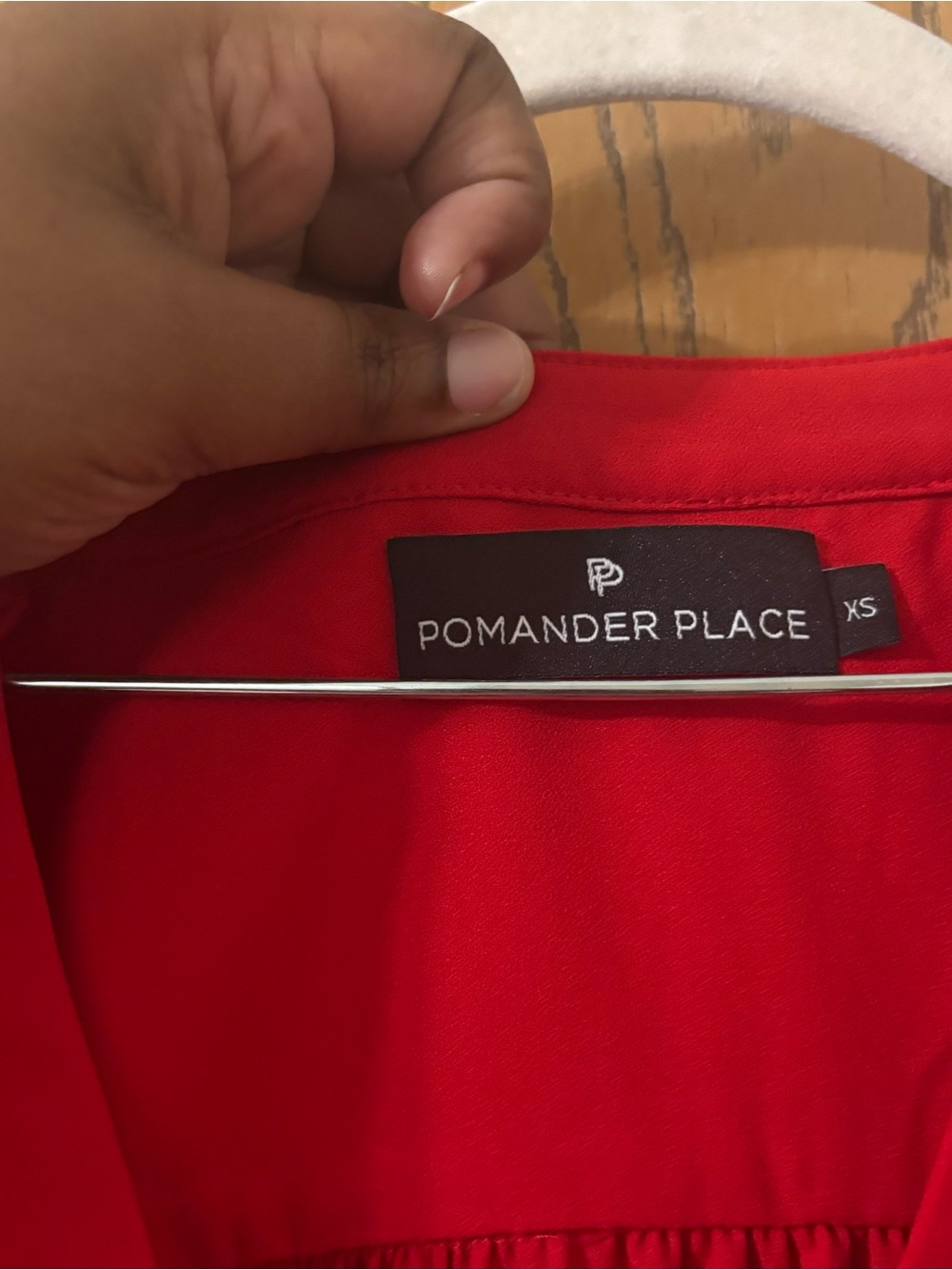 Pomander Place Red Tiered Dress size XS NWOT - Picture 3 of 5